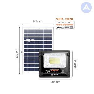Đèn Năng Lượng Mặt Trời 60W JinDian JD-8860L