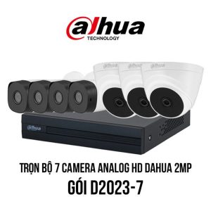 Trọn bộ 7 camera Analog HD DAHUA 2MP D2023-7