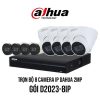 Trọn bộ 8 camera cho kho xưởng