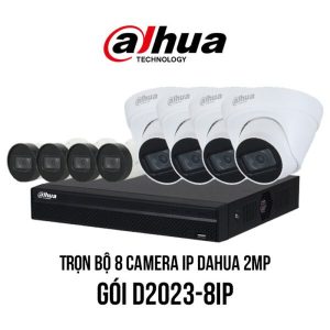 Trọn bộ 8 camera cho kho xưởng