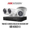 Trọn Bộ 3 Camera Analog HD HIKVISION 2MP H2023-3