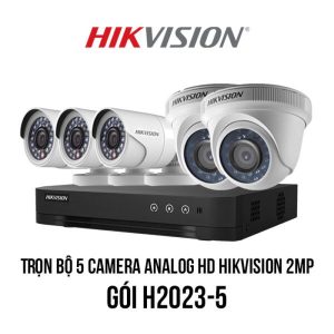 Trọn bộ 5 camera Analog HD HIKVISION 2MP H2023-5