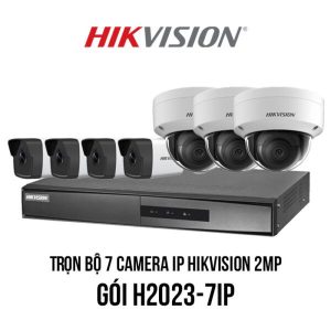 Trọn bộ 7 camera IP Hikvision 2MP H2023-7IP