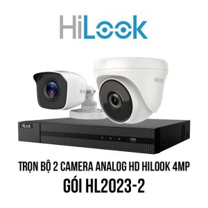 Trọn bộ 2 camera HiLook Analog HD 4MP giá rẻ