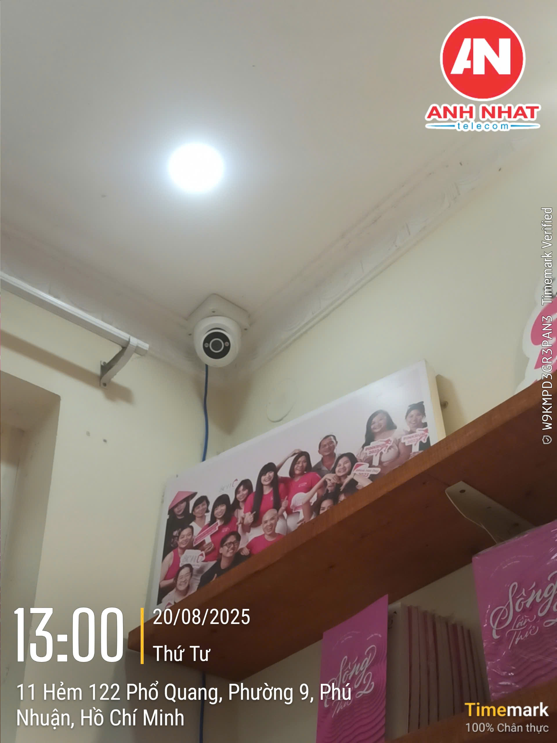 Thi công camera tại văn phòng mạng lưới Ung Thư Vú Việt Nam