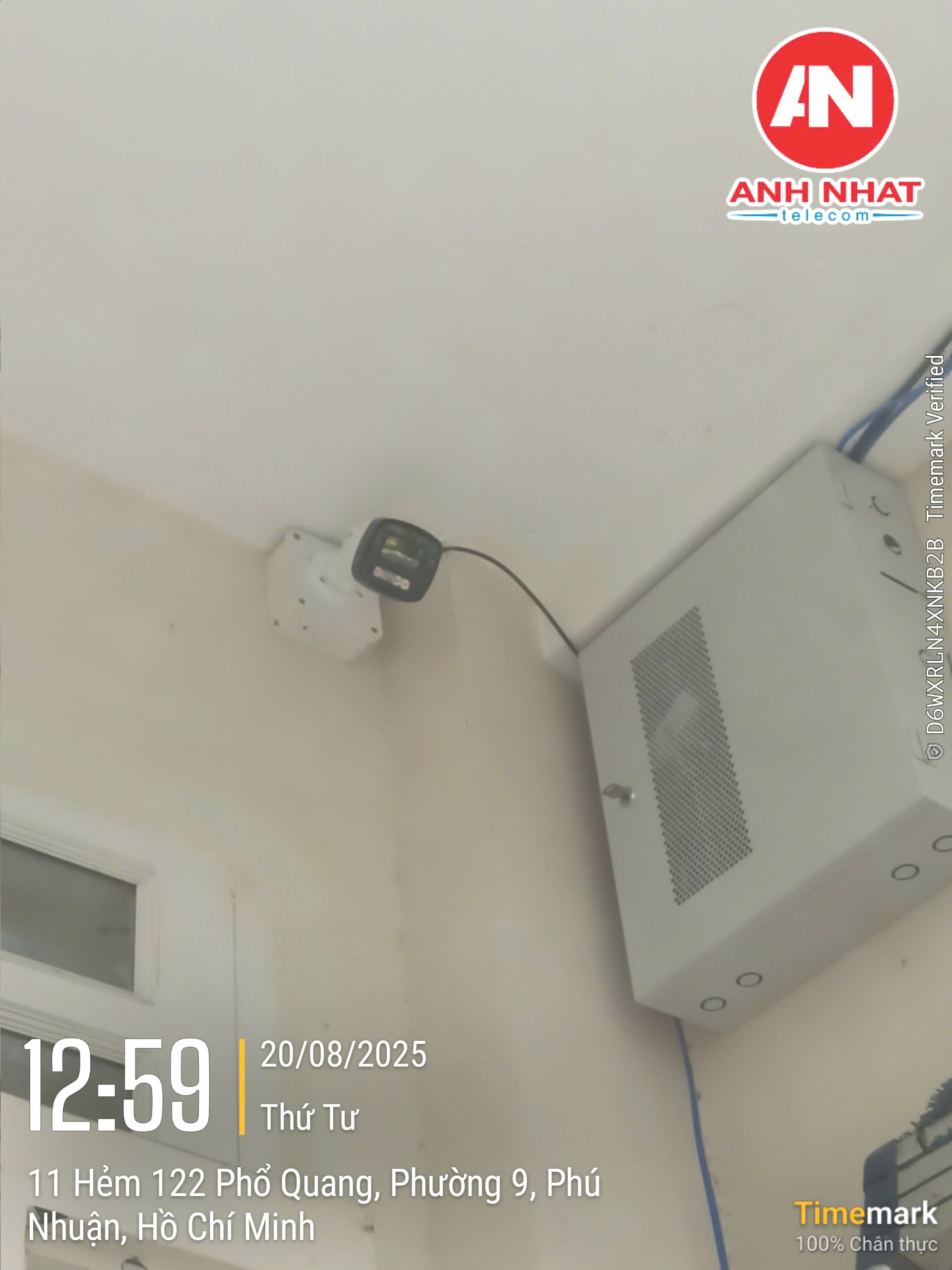 Thi công camera tại văn phòng mạng lưới Ung Thư Vú Việt Nam