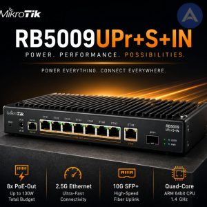 Router MikroTik RB5009UPr+S+IN