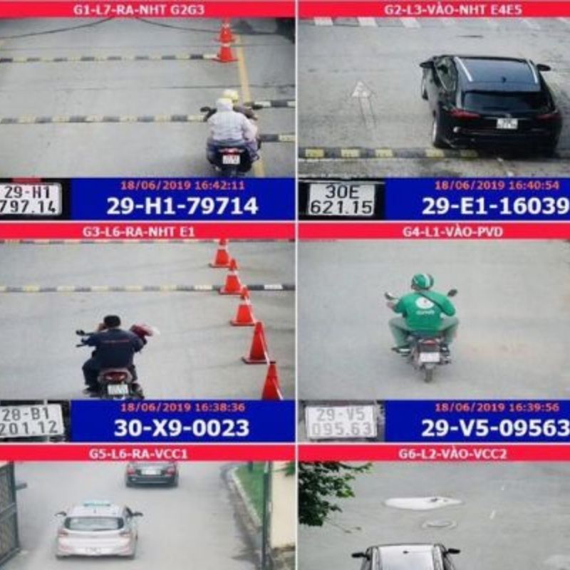 Giải pháp camera nhận diện biển số