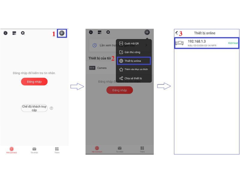 Tắt thông báo qua ứng dụng Hik-Connect trên điện thoại