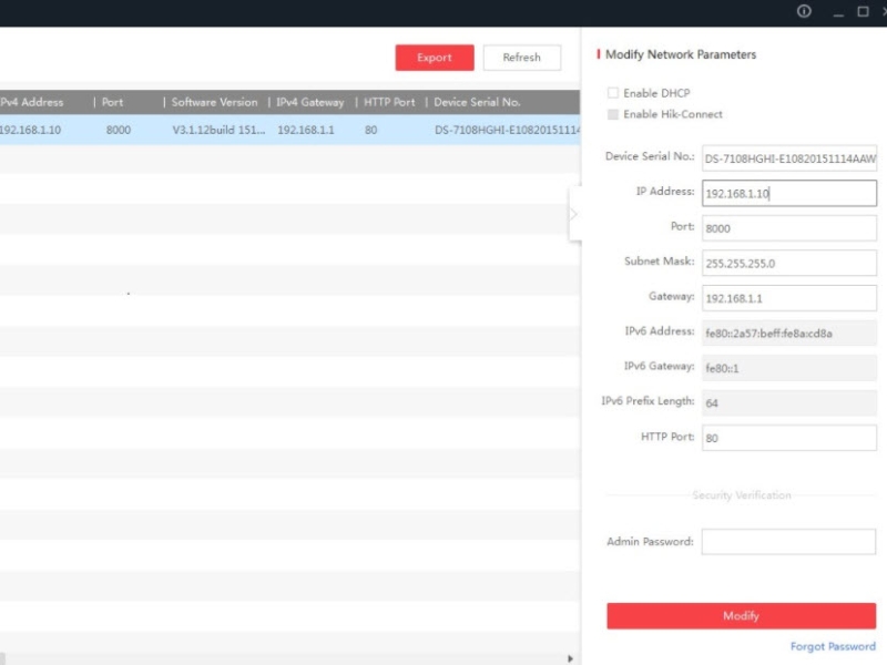Xử lý lỗi mạng và xung đột địa chỉ IP ở đầu ghi hikvision