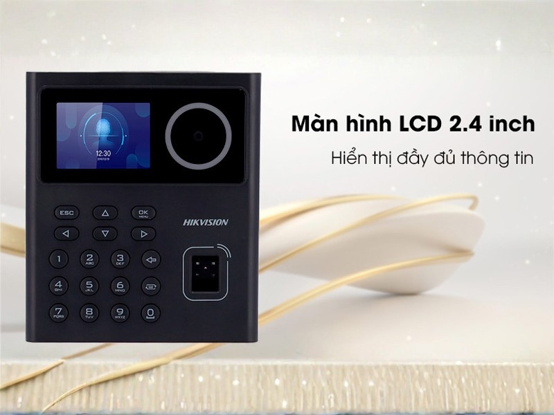 Máy chấm công Hikvision DS-K1T320MX có màn hình LCD 2.4 inch