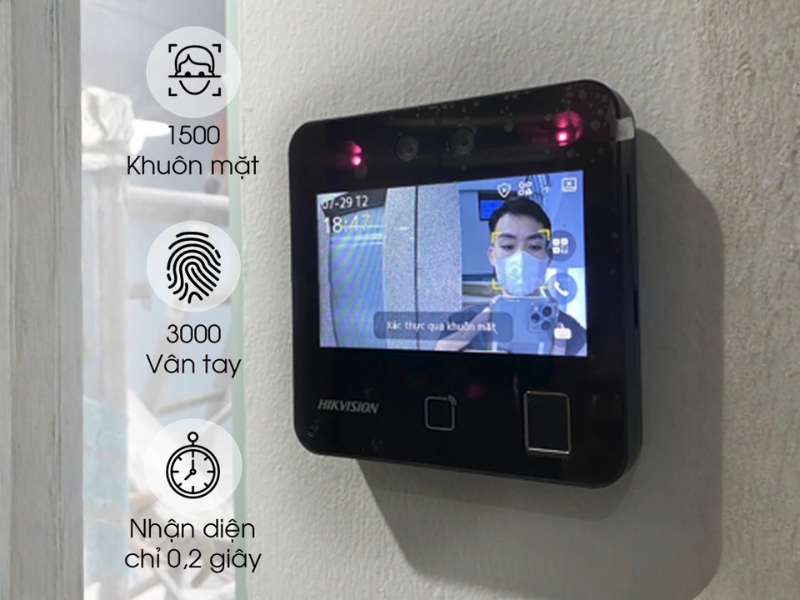 Giải pháp máy chấm công khuôn mặt nhà máy Hikvision chất lượng