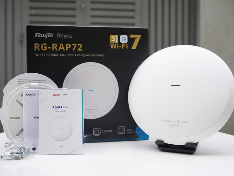 RG-RAP72 (BE3600) Wi-Fi 7 là dòng Wi-Fi 7 thế hệ mới, hiệu năng vượt trội