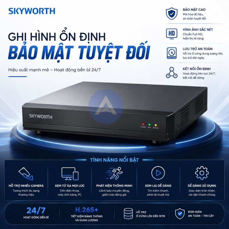 Đầu ghi Skyworth SKH-N108K-AP (8-CH POE)