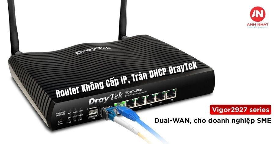 Router Không Cấp IP Tràn DHCP DrayTek